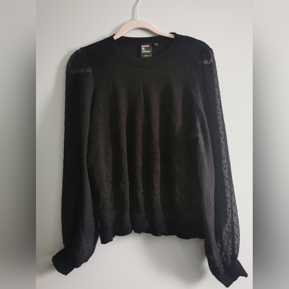 Reitmans Tops - (3/$12) - Reitmans Womens Sheer Blouse. XXL Regular. Black